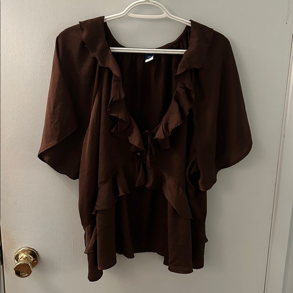 Old Navy Brown Ruffle Top - Picture 15 of 15